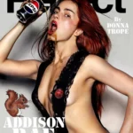 Addison Rae Perfect Magazine cover Jean Paul Gaultier lace dress