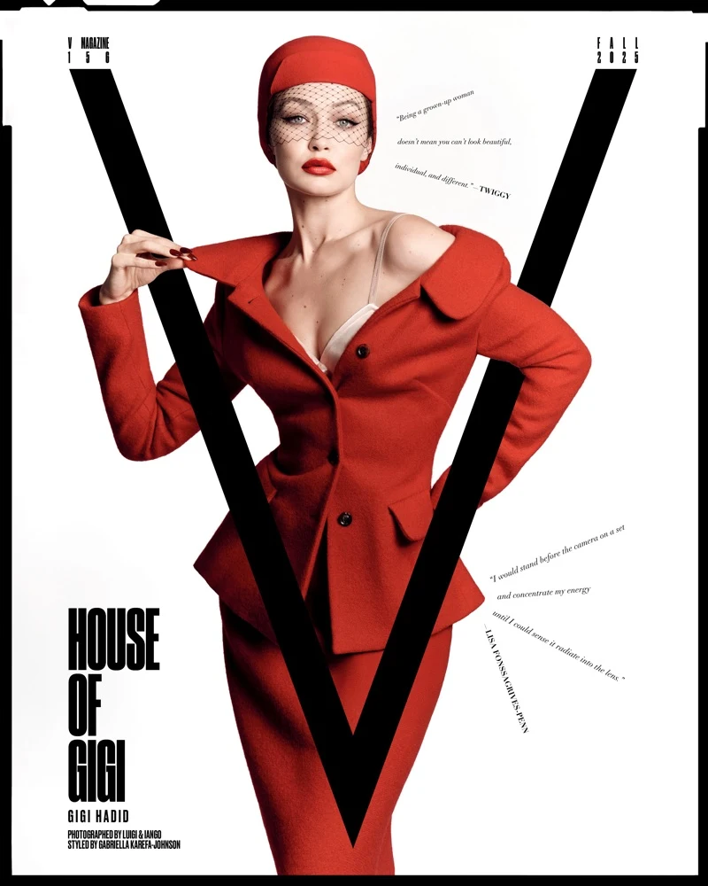 Gigi Hadid Brings Vintage Glamour to Miu Miu Cover for V Magazine