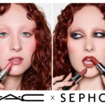 Chappell Roan wearing two-tone MAC lip look for Sephora campaign