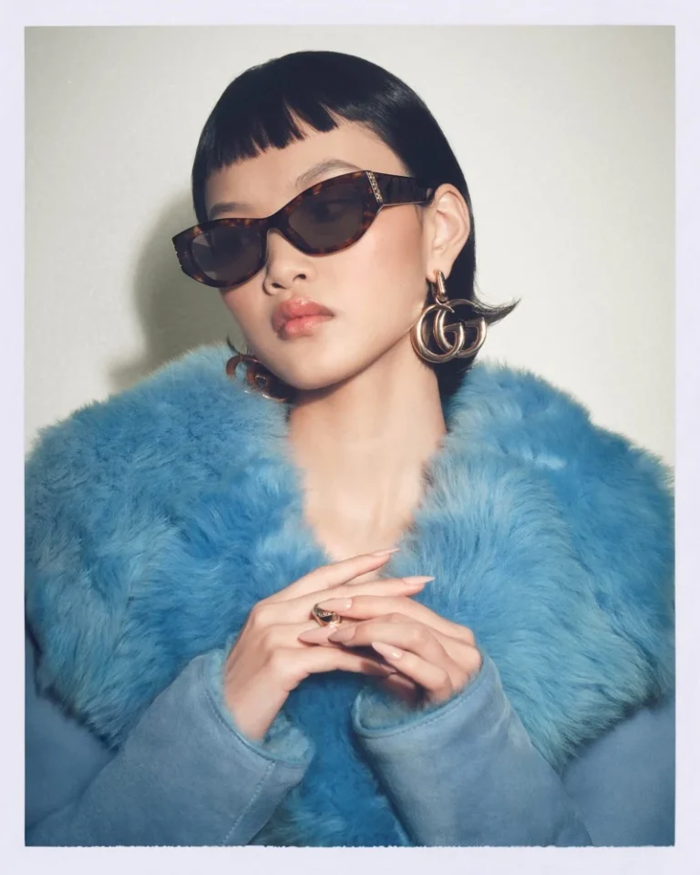 Gucci Eyewear Spring Summer 2026 close-up portrait campaign