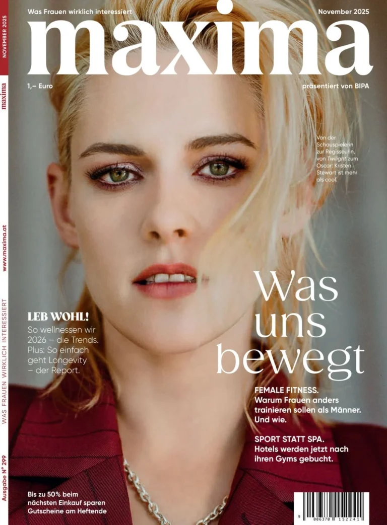 Kristen Stewart Redefines Power Dressing in Maxima’s November 2025 Issue
