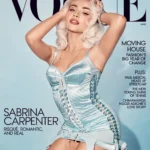 For her Vogue cover, Sabrina Carpenter channeled Madonna in a cone bra minidress and platinum blond curls.
